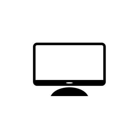 PC monitor iconのイラスト素材