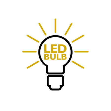 Led Light bulb iconのイラスト素材