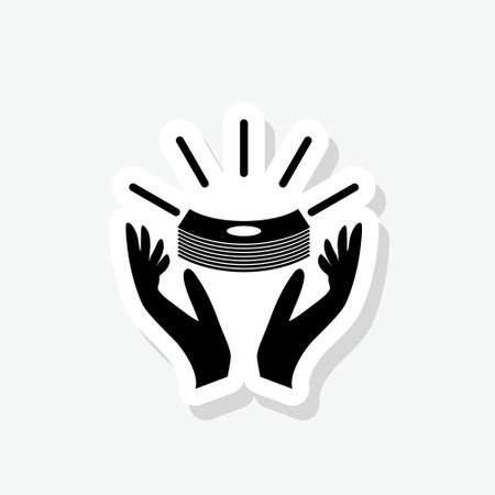 Save money sticker iconのイラスト素材