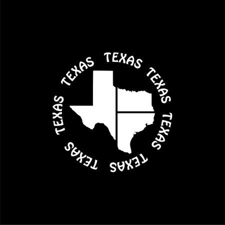 Texas sign dark iconのイラスト素材