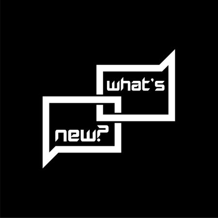 Whats new dark iconのイラスト素材