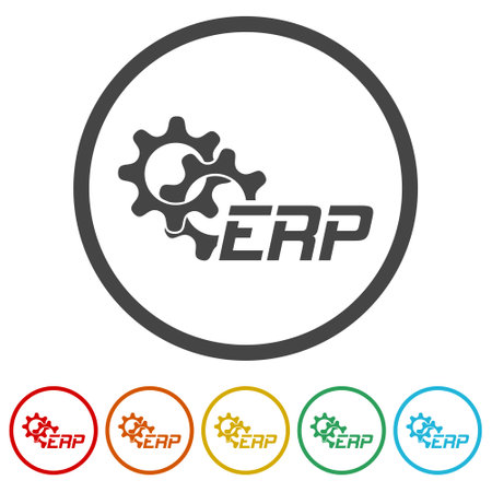 ERP ring iconのイラスト素材