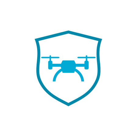 Drone shield iconのイラスト素材
