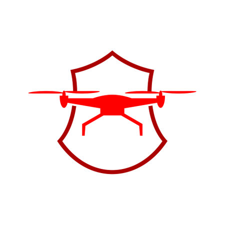 Drone shield iconのイラスト素材