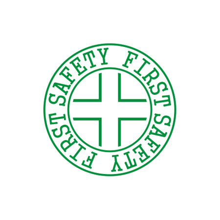 Safety first iconのイラスト素材