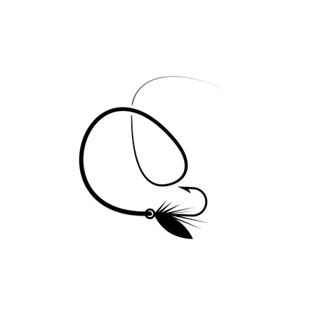 Fly fishing iconのイラスト素材