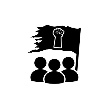 Protest people iconのイラスト素材