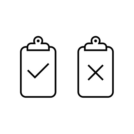 Check list yes no iconのイラスト素材
