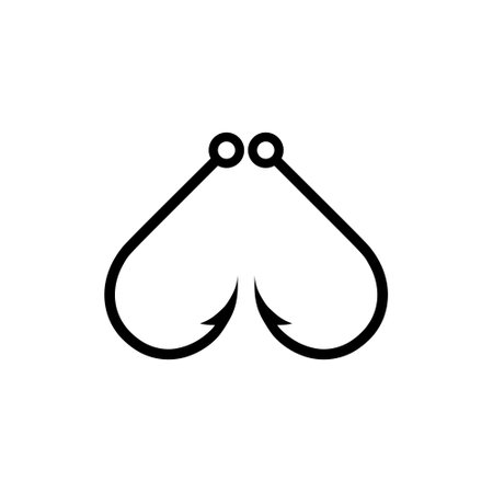 Fishing hook iconのイラスト素材
