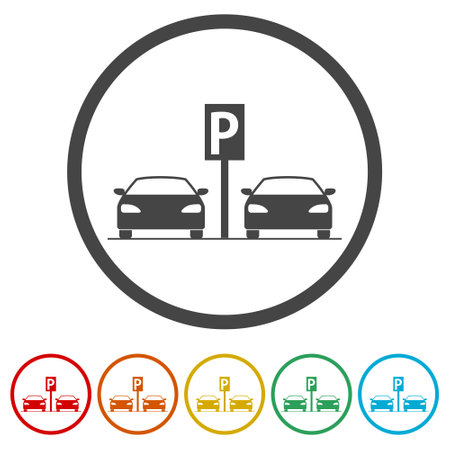 Parking icon ringのイラスト素材