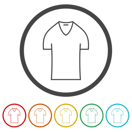 T shirt ring iconのイラスト素材