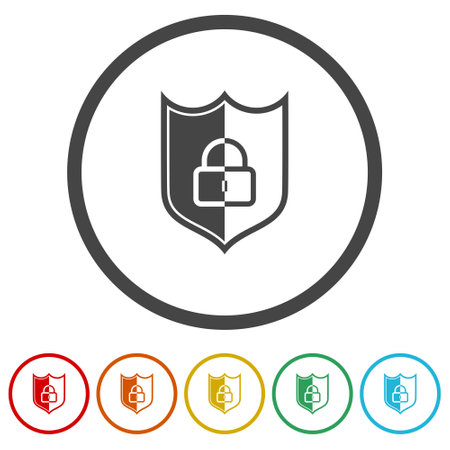 Security ring iconのイラスト素材