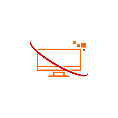 Tech monitor iconのイラスト素材