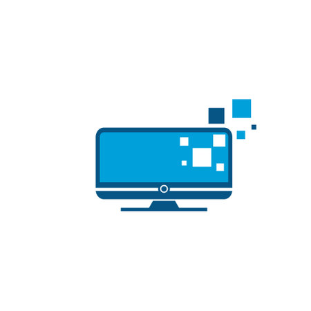 Tech monitor iconのイラスト素材