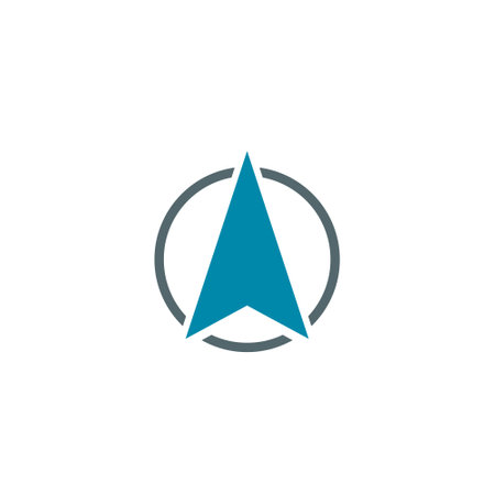 North direction compass iconのイラスト素材