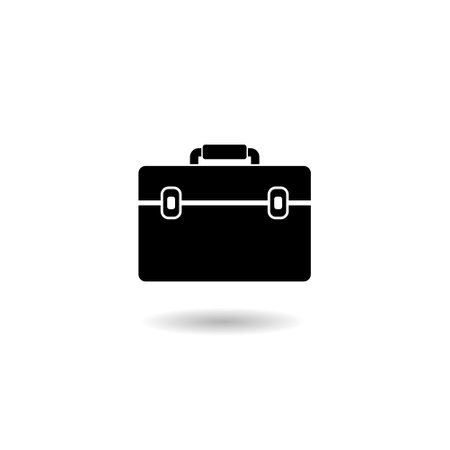 Briefcase icon shadowのイラスト素材