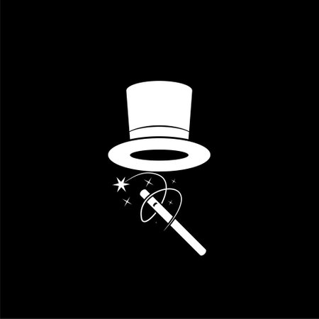 Magic hat dark iconのイラスト素材