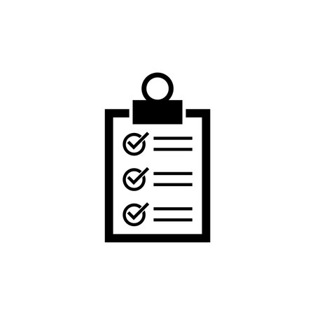 Checklist clipboard iconのイラスト素材