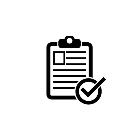 Checklist clipboard iconのイラスト素材