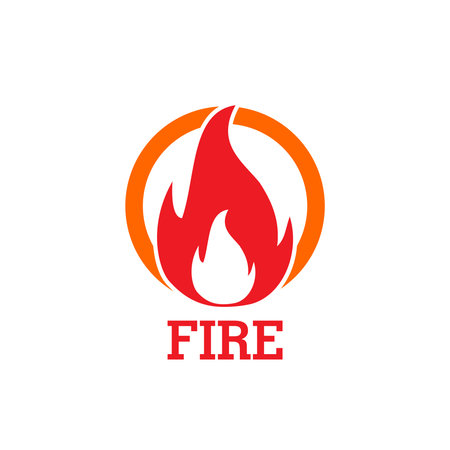 Fire Flame Logoのイラスト素材