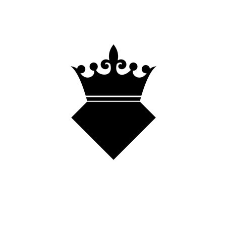 Crown diamond simple iconのイラスト素材