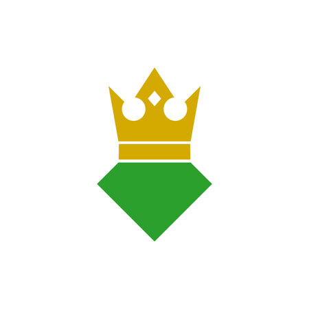 Crown diamond simple iconのイラスト素材
