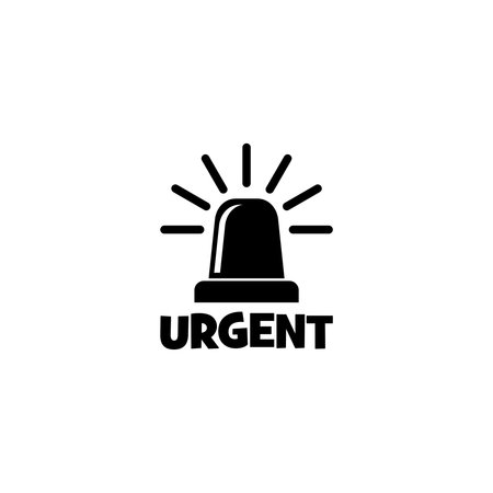 Urgent Emergency siren iconのイラスト素材