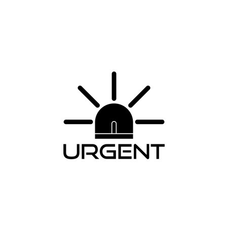 Urgent Emergency siren iconのイラスト素材