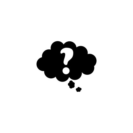 Thinking concept cloud iconのイラスト素材