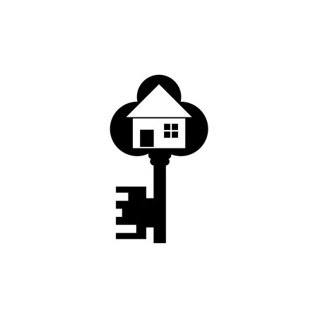 Old house key iconのイラスト素材