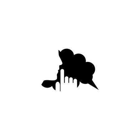 Keep quiet iconのイラスト素材