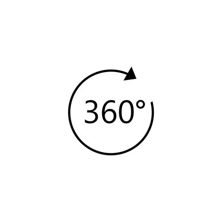 360 degrees iconのイラスト素材