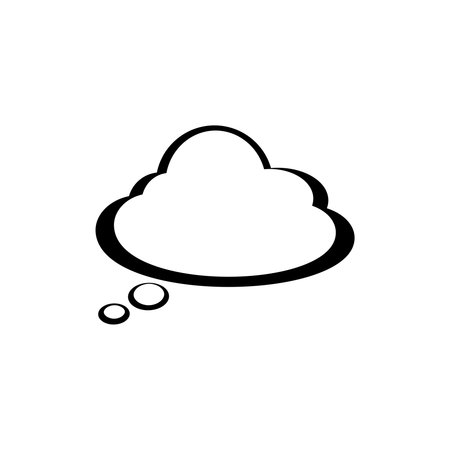 Thought cloud iconのイラスト素材