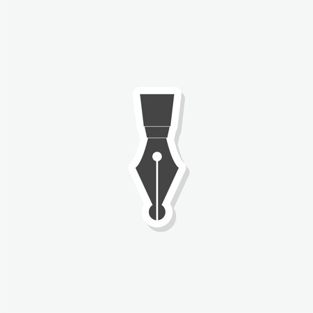 Fountain pen sticker iconのイラスト素材