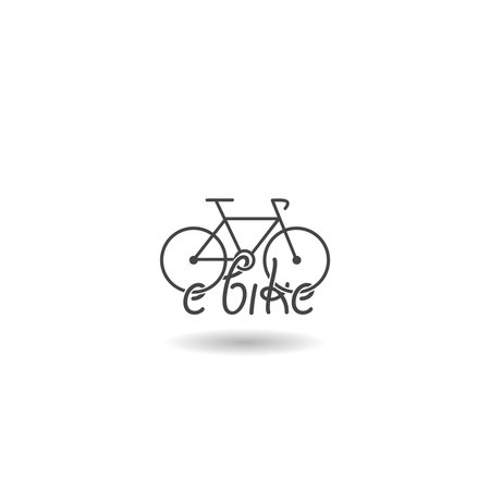 E-bike shadow iconのイラスト素材