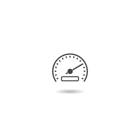 Speedometer Icon shadowのイラスト素材