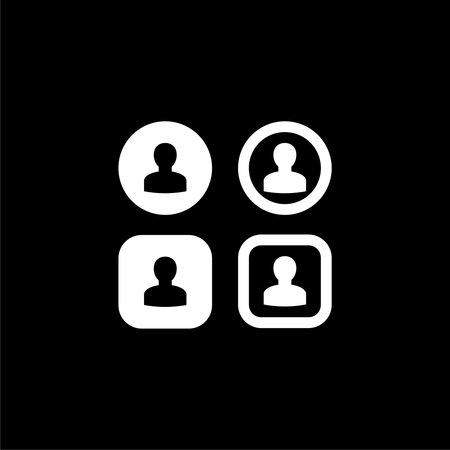 User profile login or access authentication icon darkのイラスト素材