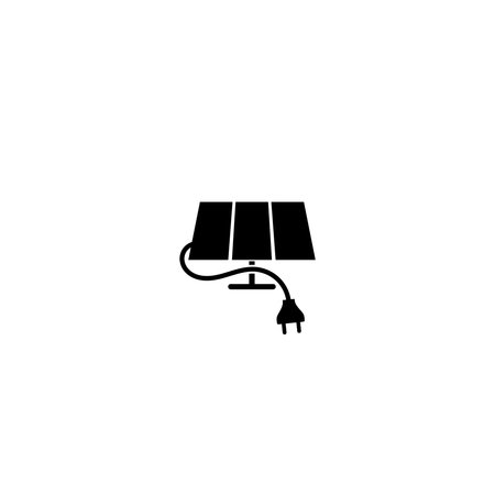 Solar panel station iconのイラスト素材