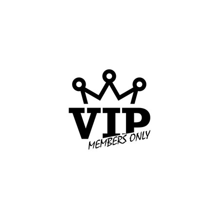 VIP members only iconのイラスト素材