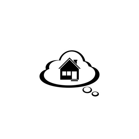 Dream to have your own home iconのイラスト素材