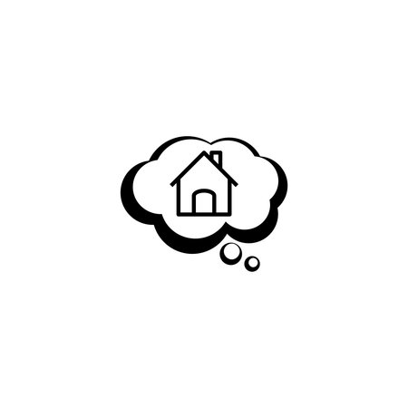Dream to have your own home iconのイラスト素材