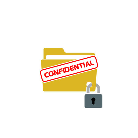 Confidential Folder iconのイラスト素材