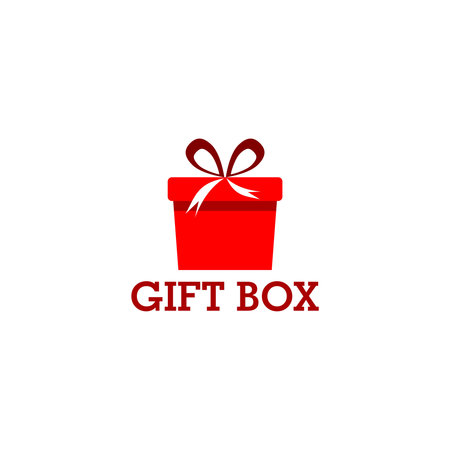 Gift box logoのイラスト素材