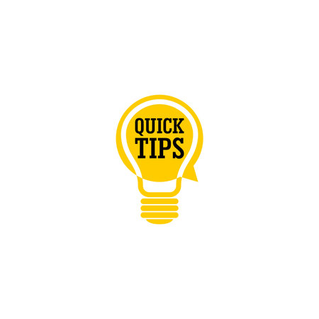 Quick tips iconのイラスト素材