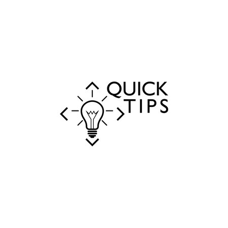 Quick tips iconのイラスト素材