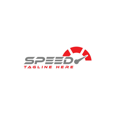 Fast acceleration odometer logoのイラスト素材