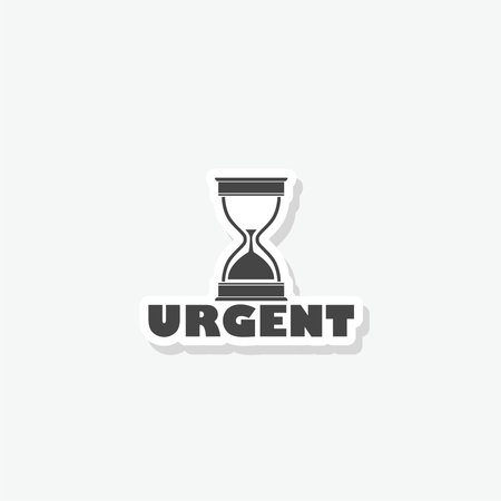 Urgent icon sticker