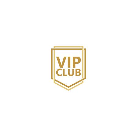 Vip club shield iconのイラスト素材