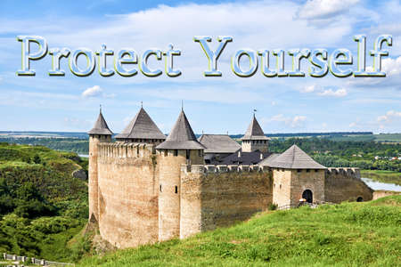 Protect yourself, your home is your castle.のeditorial素材