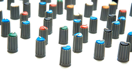 volume potentiometer mixer knob and copy space for text